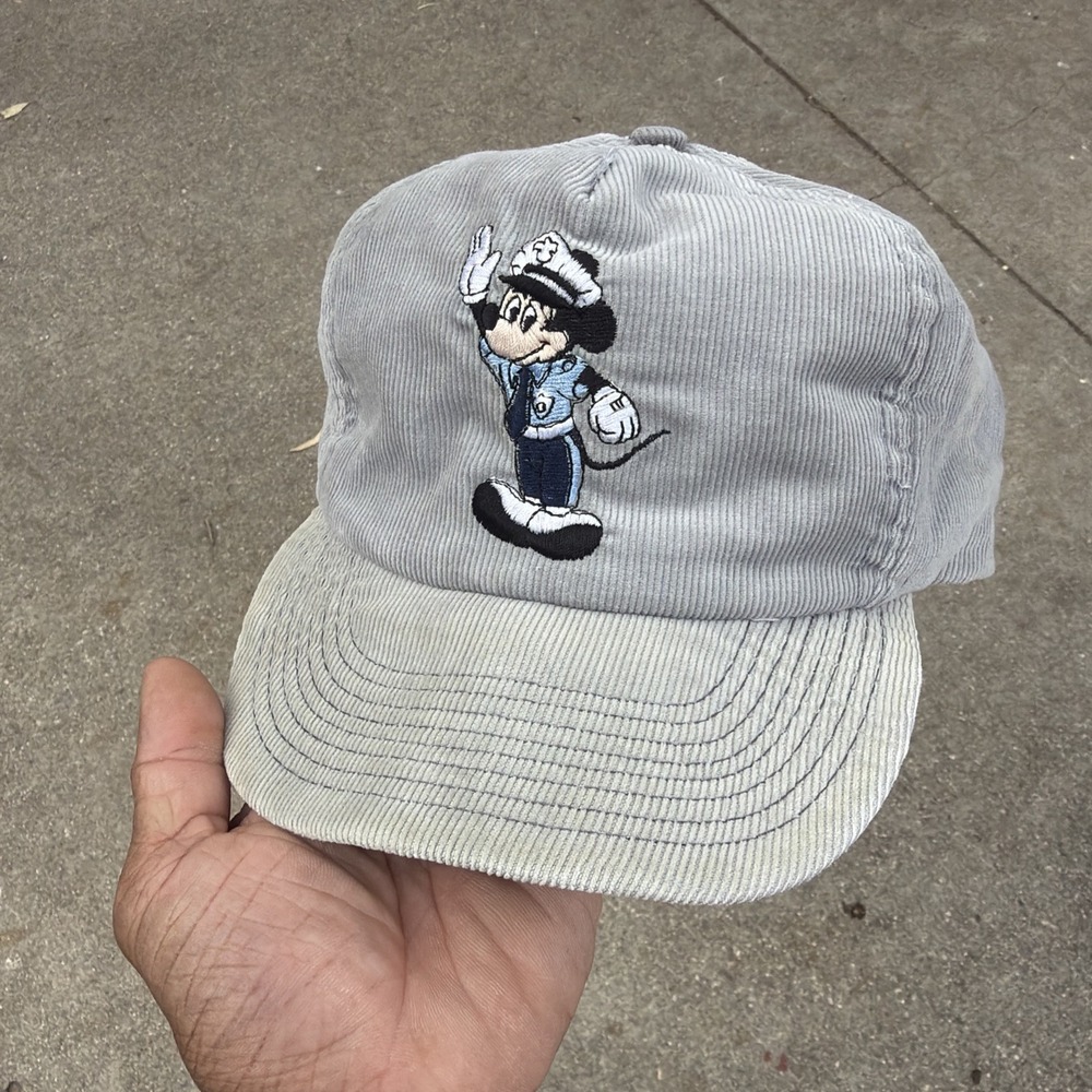 Disneyland Security Police Cap Hat Cast Member Mickey Mouse 1980s